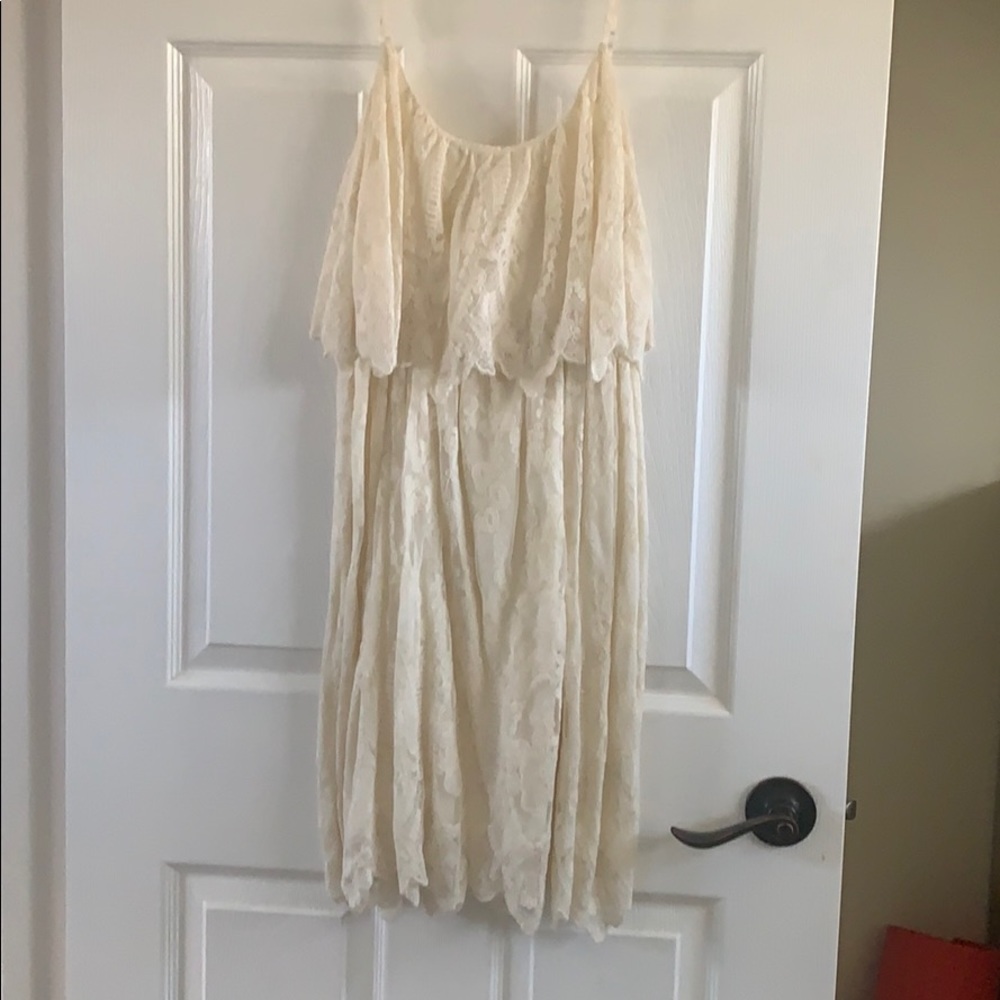 Cream lace dress
